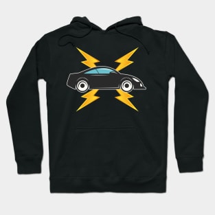 E Car powered by Electricity Hoodie